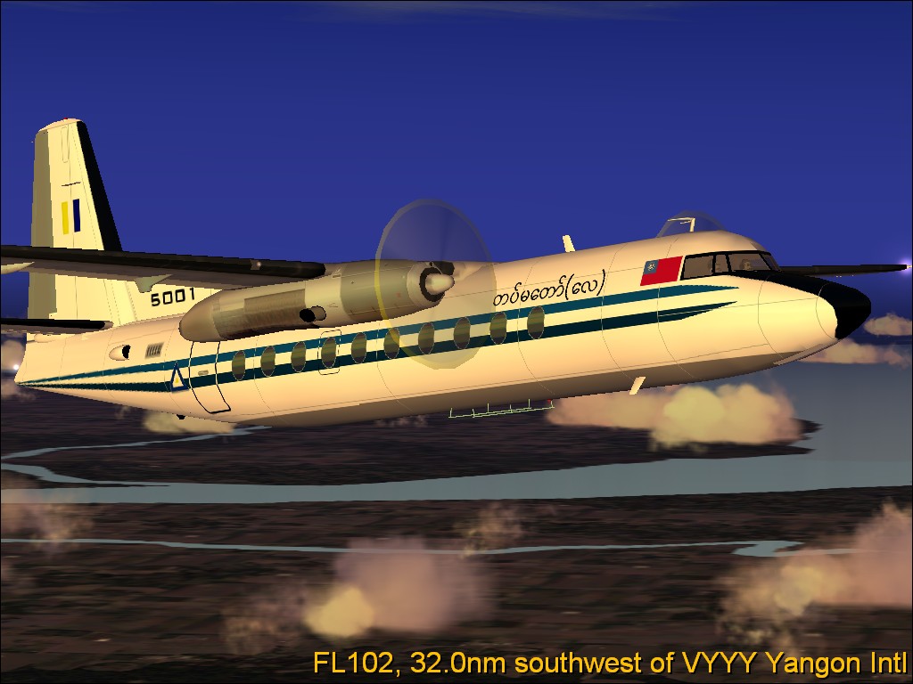 Fs2004 Myanmar Air Force Fokker F27-200 This Is Repainted Textures In Myanmar Air-Force Co