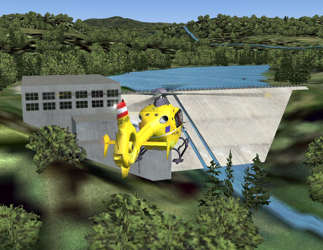 Fs2004 Video Of An Emergency Flight Of The Ambulance-Helicopter Christophorus Europa 3 ( E