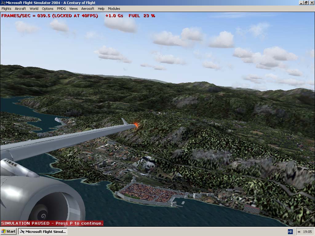 After Dubrovnik Airport Its Scenery For Dubrovnik Town Which Can Be Seen Approaching Lddu.