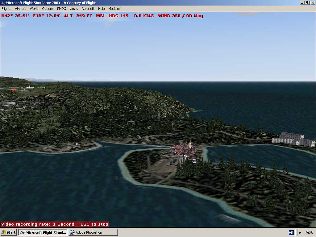After Dubrovnik Airport Its Scenery For Dubrovnik Town Which Can Be Seen Approaching Lddu.