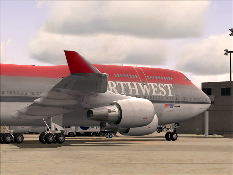 Project Opensky Boeing 747-400 For Fs2004 Exclusively (New Fs2004 Fdes) Northwest Airlines — 1
