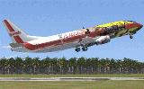 Boeing 737-400 Garuda Indonesia Go Holidays Pk-Gzg Model By Ffx And Repainted High Detail