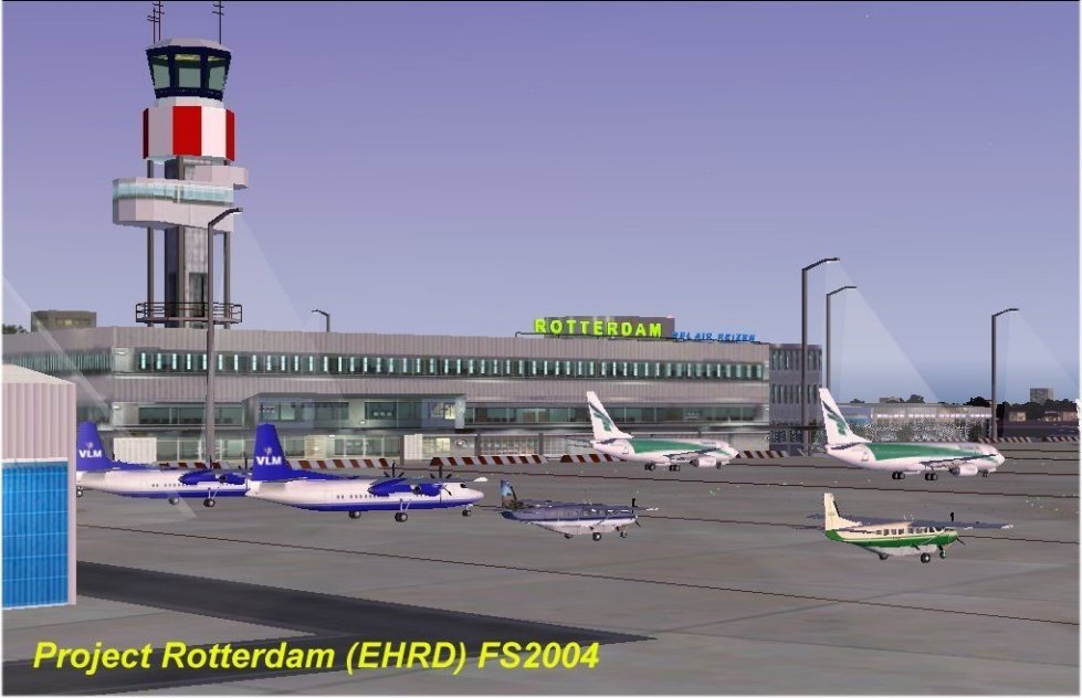 Rotterdam, Holland - Nl(Ehrd) For Fs2004 This Is Scenery That Is A Total Rebuild Which Inc