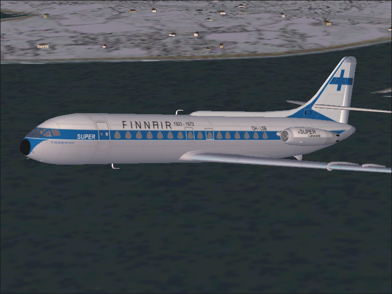 Fs2004 Caravelle Finnair The Caravelle Was The European Precursor Of The Dc-9