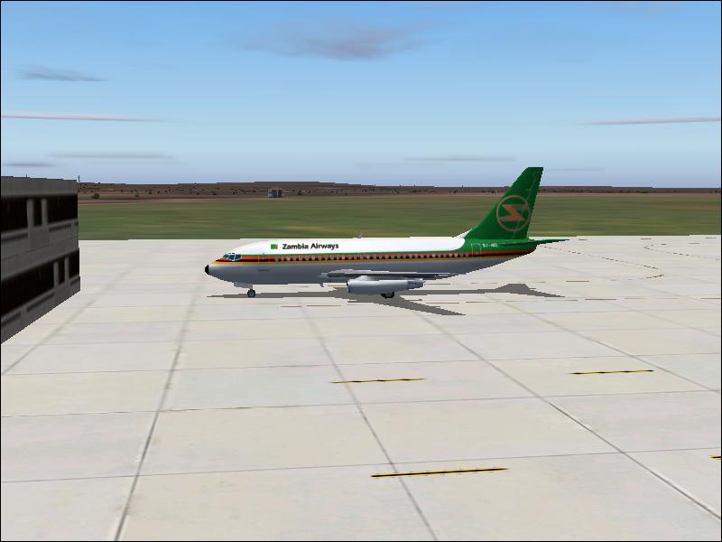 Fs2004 Textures Repaint Boeing 737-200 Zambia Airways Flight Dynamics By David Carter