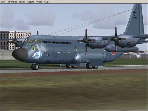 Fs2004 C130 Hercules Fab C130 Fab In 3 Colours, Cammo, Gray And 40 Years Of Hercules In Fa