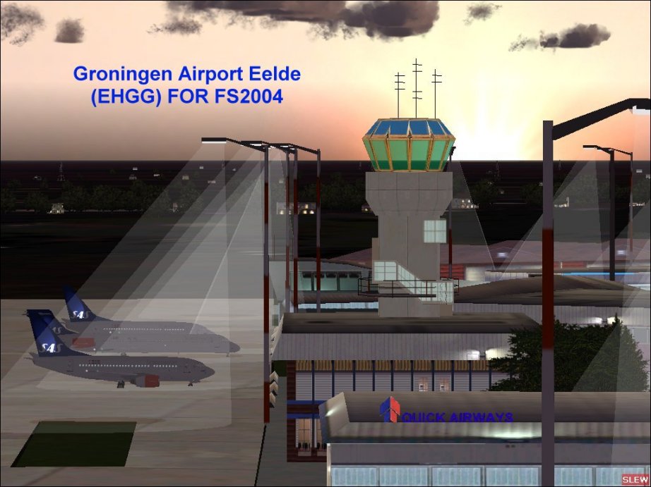 Description Of Groningen Airport Holland - Nl(Ehgg) For Fs2004 This Is Scenery That Is A T