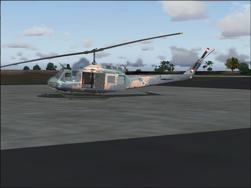 Fs2004 Bell 204 Uh-1H Fab Esquadron Pantera Of Fab, In Rio Grande Do Sul Repainting Of All