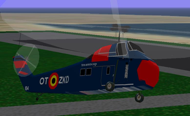 Fs98: Sikorsky Hss-1, The Belgian Air Force Used The Hss/S-58 For Sar Cover Over The North