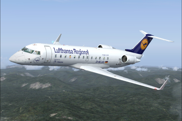 Fs2004 Crj 12-Pack For Skydecks Crj Panel Poskys Canadair Regional Jet, Crj-200 Is Present