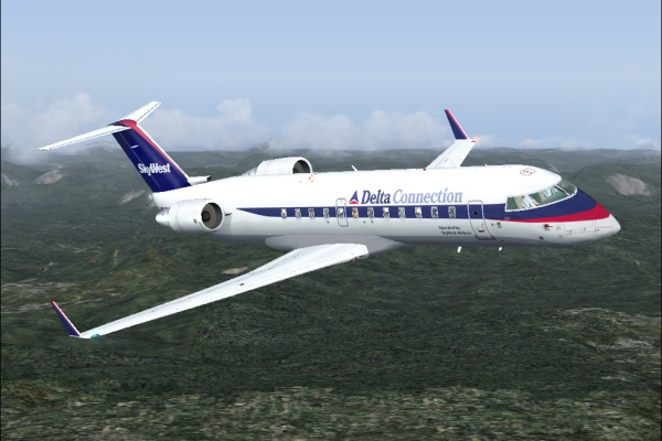 Fs2004 Crj 12-Pack For Skydecks Crj Panel Poskys Canadair Regional Jet, Crj-200 Is Present