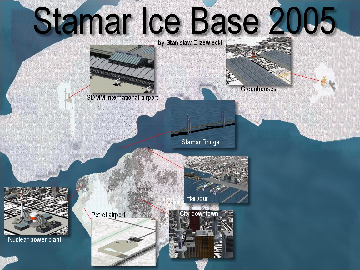 Fs2004 Stamar Ice Base 2005 V2.0 A Very Detailed Scenery Of A Fictional City Located On Th — 1