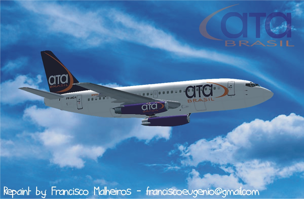 737-200Qc Ata Brasil Textures Repaint By: Francisco Malheiros Model: Ffx-Sga — 1
