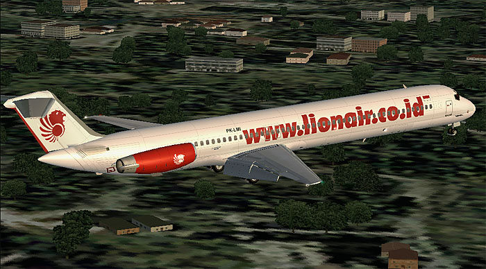 Fs2002 Mcdonnell Douglas Md82 Lion Airlines Internet Reservation Pk-Lmi