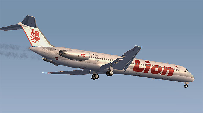 Fs2002 Mcdonnell Douglas Md82 Lion Airlines Pk-Lml