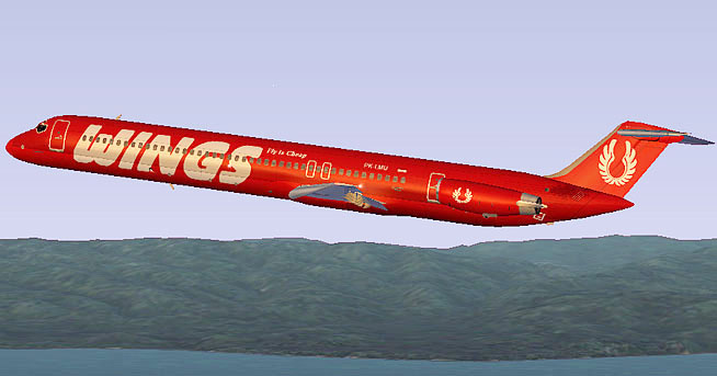 Fs2002 Mcdonnell Douglas Md82 Wings Air Pk-Lmu Model By Ffx/Sga Flight Dynamics By Sam Chi