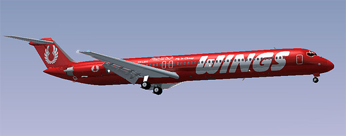 Fs2002 Mcdonnell Douglas Md82 Wings Air Muktamar Muhammadiyah Pk-Lmg Model By Ffx/Sga Flig