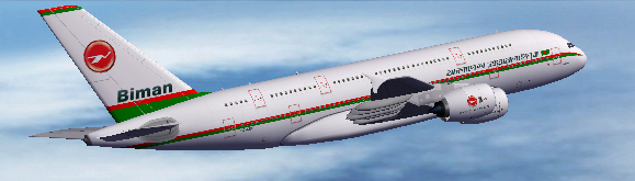 Flightsim Fs2004/Fs9/Fs2004 Biman A380-800 Biman Bangladesh Airlines Home Away From Home,T