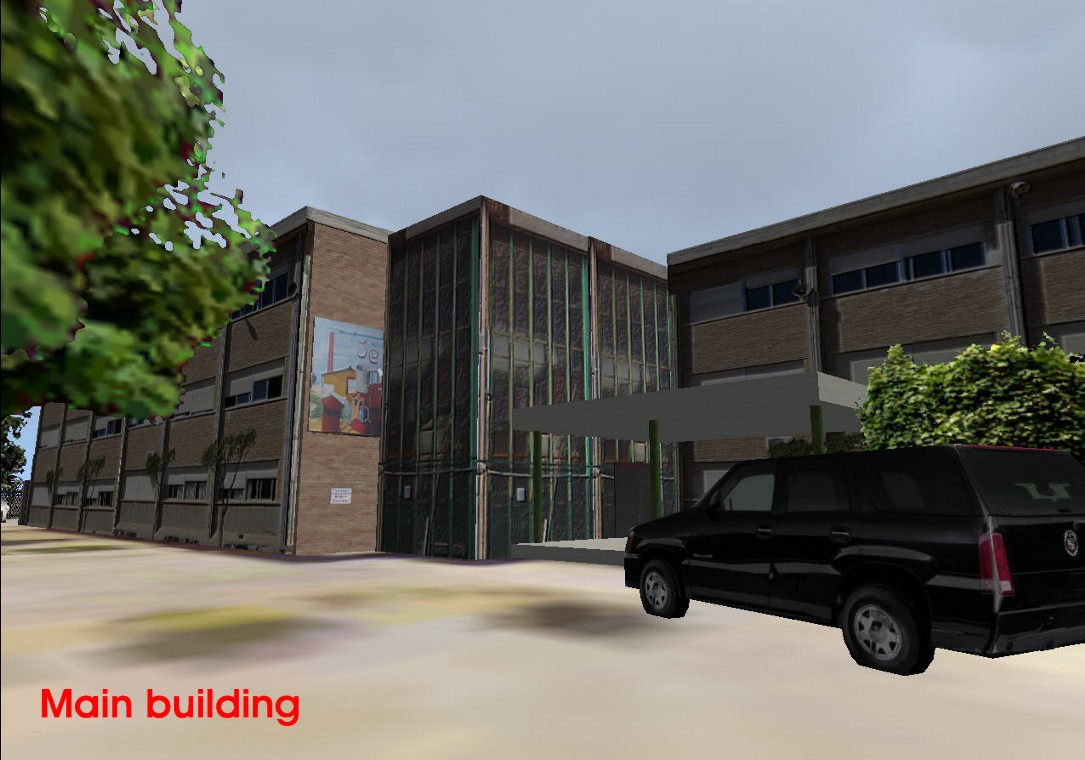 High School For Fse: A Big Project Of Many Hours Of Work.this Is A Typical High School, Wh