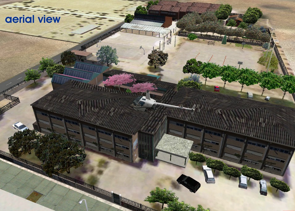High School For Fse: A Big Project Of Many Hours Of Work.this Is A Typical High School, Wh