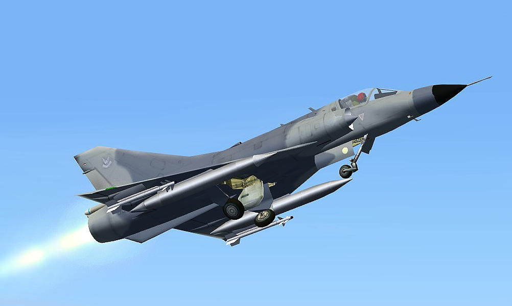 Fs2004 Dassault Mirage Iiicz, 809, South African Air Force (Armed With Kukri Air-To-Air Mi