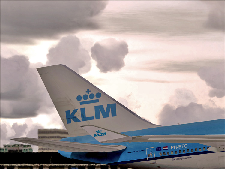 Project Opensky Boeing 747-400 Combi For Fs2002/4 Exclusively Klm Royal Dutch Airlines Nc