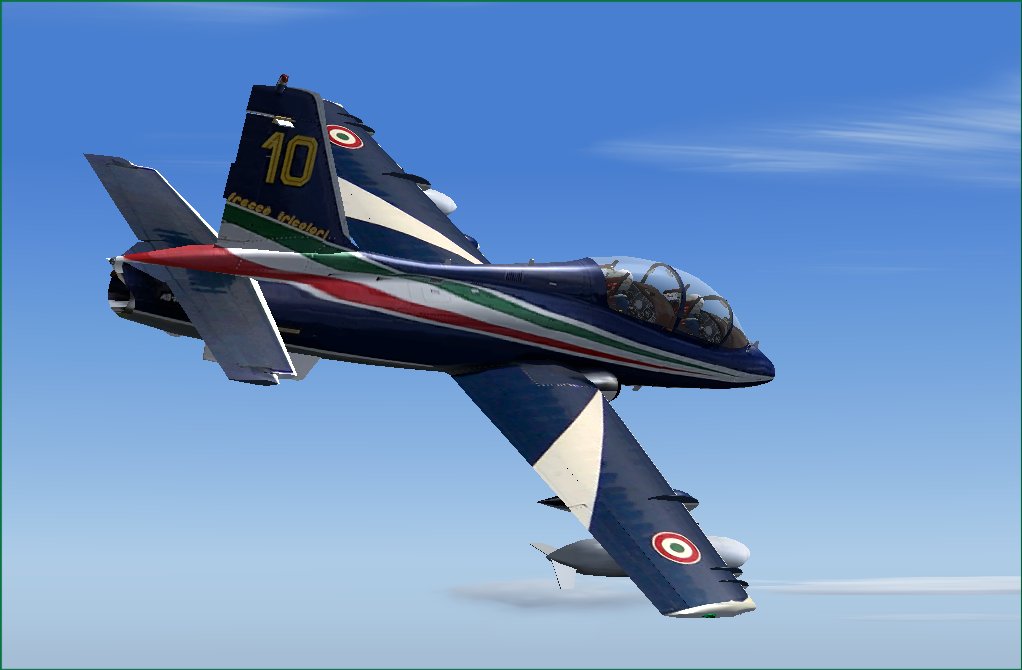 Fs2004 Aermacchi Mb339Pan Frecce Tricolori This Model Depicts The Aermacchi Mb339 Pan Pony