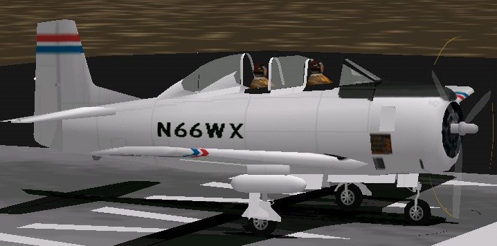 Flightsim Fs2004/Fs98/2000 North American Na-260 Nomad Modified For Use As A Storm Chaser