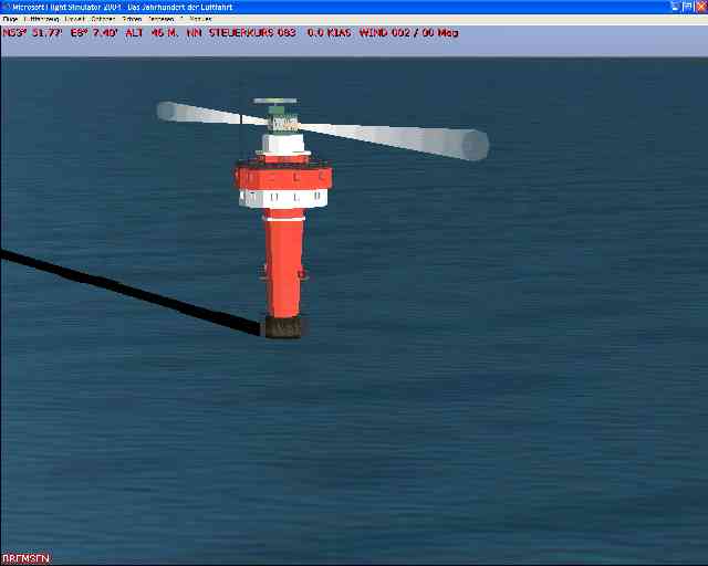 Fs2004 Scenery Wirh 4 Lighthouses At The Weser Entry Into The Northsea