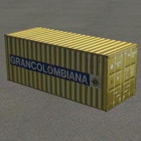 A Compilation Of Very Simple Shipping Containers In 6 Different Colours And Liveries