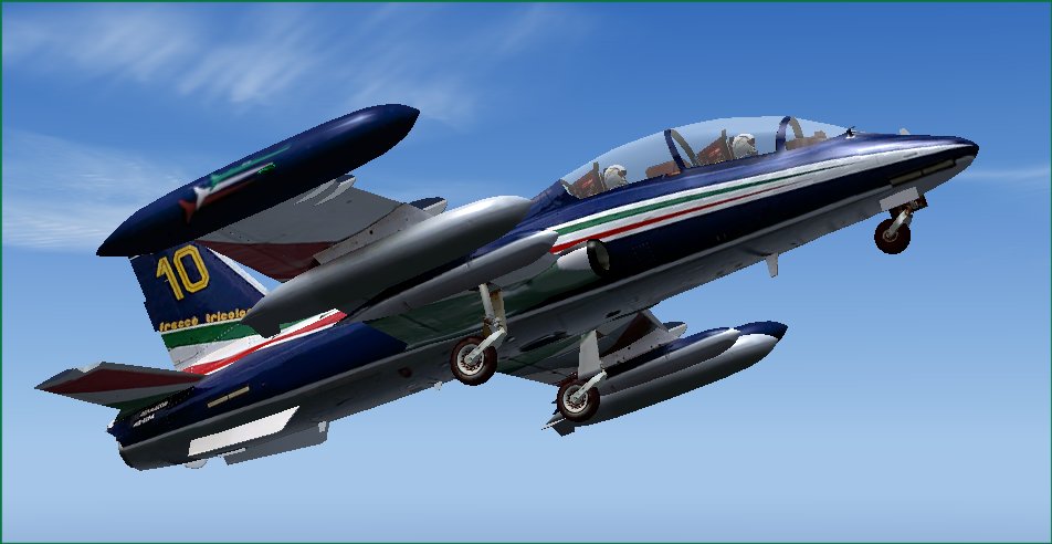 Fs2004 Aermacchi Mb339Pan Frecce Tricolori V1.2 This Model Depicts The Aermacchi Mb339 Pan