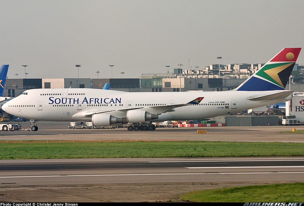 Fs2002 Meljet B747 South African Airways Registration - Zs-Sbs A Repaint Of The Meljet Fs2