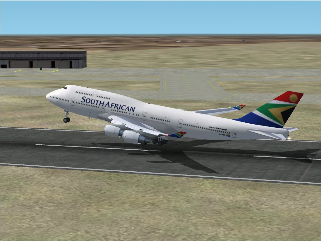 Fs2002 Meljet B747 South African Airways Registration - Zs-Sbs A Repaint Of The Meljet Fs2