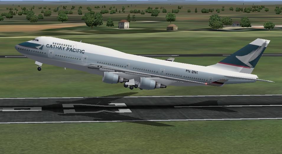 This Are Repaints Of The Msfs Default 747-400(Fs2004) In Cathay Pacific Colors — 1