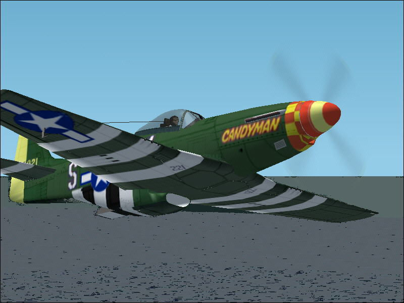 Fs2004 North American P-51D Mustang Moose/Candyman This Plane Was The First Of The Fighter