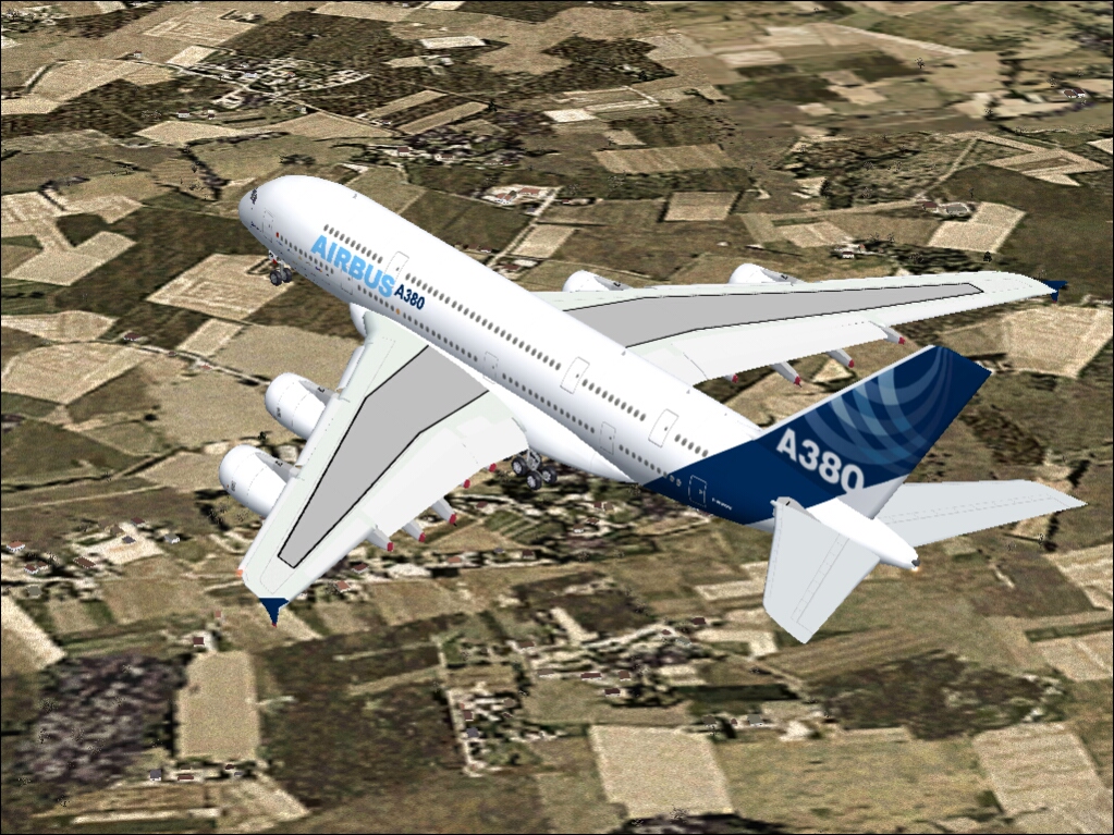 Fs2004 Airbus A380-800 In April 27 2005 First Flight Livery High Quality Gmax Model Of The — 1
