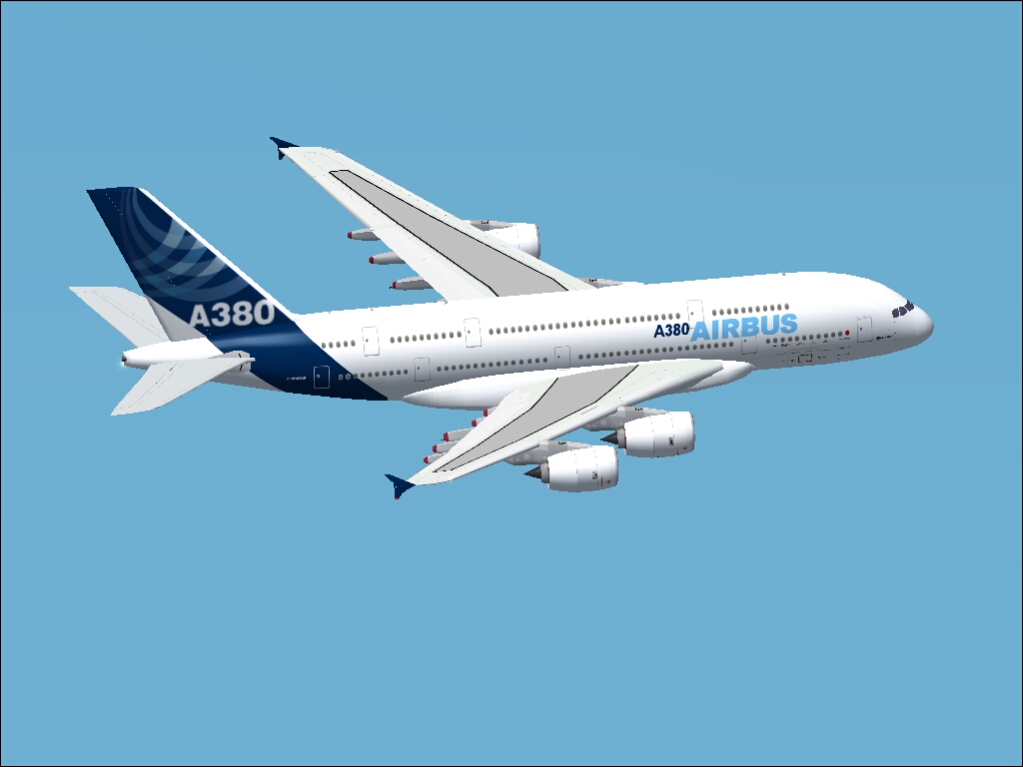 Fs2004 Airbus A380-800 In April 27 2005 First Flight Livery High Quality Gmax Model Of The