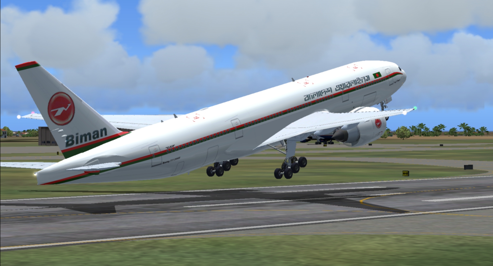 Flightsim Fs2004/Fs9/Fs2004 Biman Boeing 777-200Ge (S2-Exp) After Retiring The Aging Dc-10