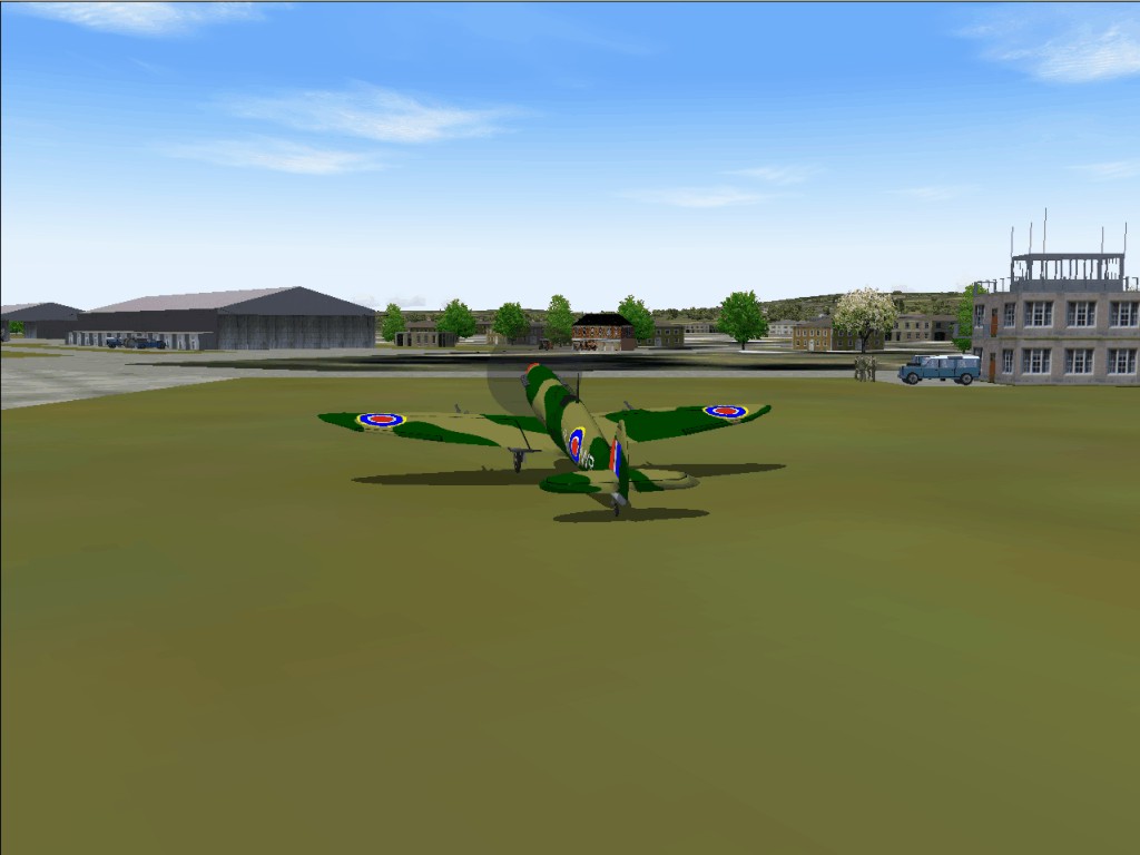 Tangmere (Egtm) Raf Station In The 1940S, Battle Of Britain Period, With Buildings, Equipm
