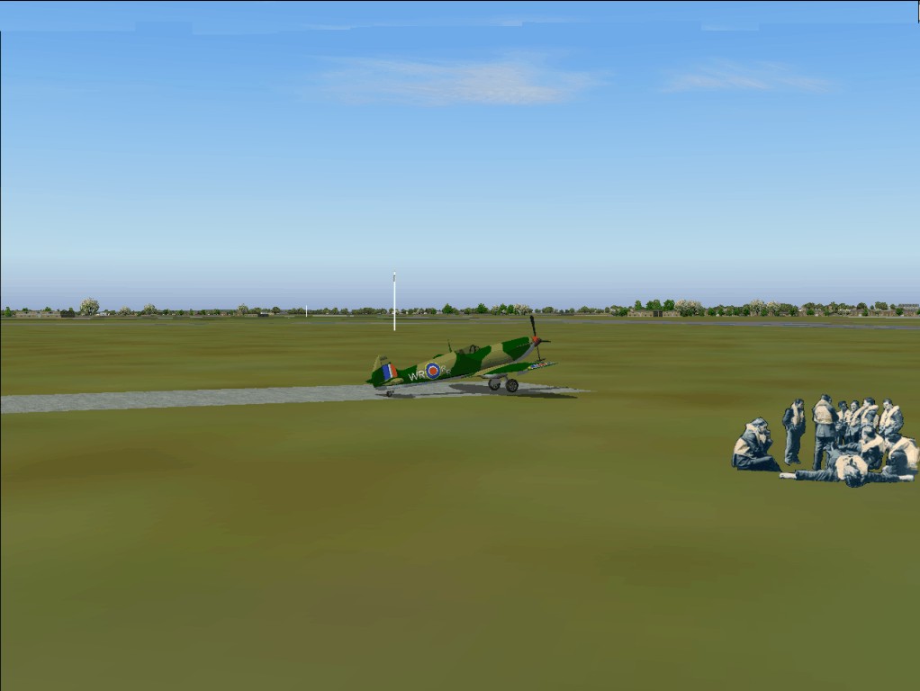 Tangmere (Egtm) Raf Station In The 1940S, Battle Of Britain Period, With Buildings, Equipm