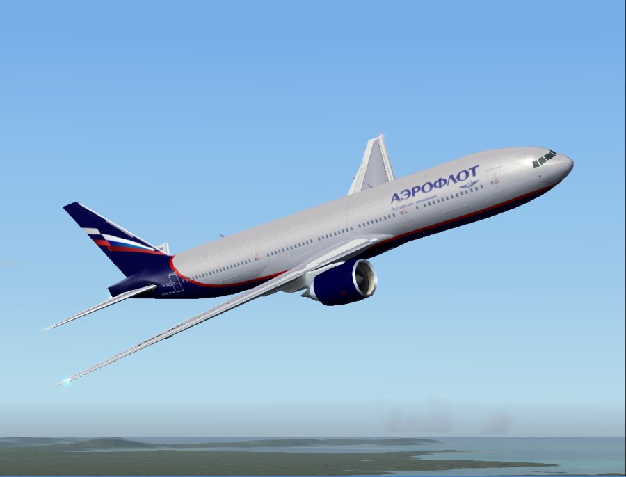 Aeroflot New Colors Boeing 777-200Er For Ai Traffic; Utilizing Flight Simulator Painters N