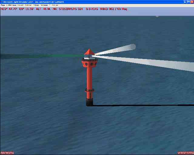 Fs2004 Scenery Wirh 4 Lighthouses At The Weser Entry Into The Northsea