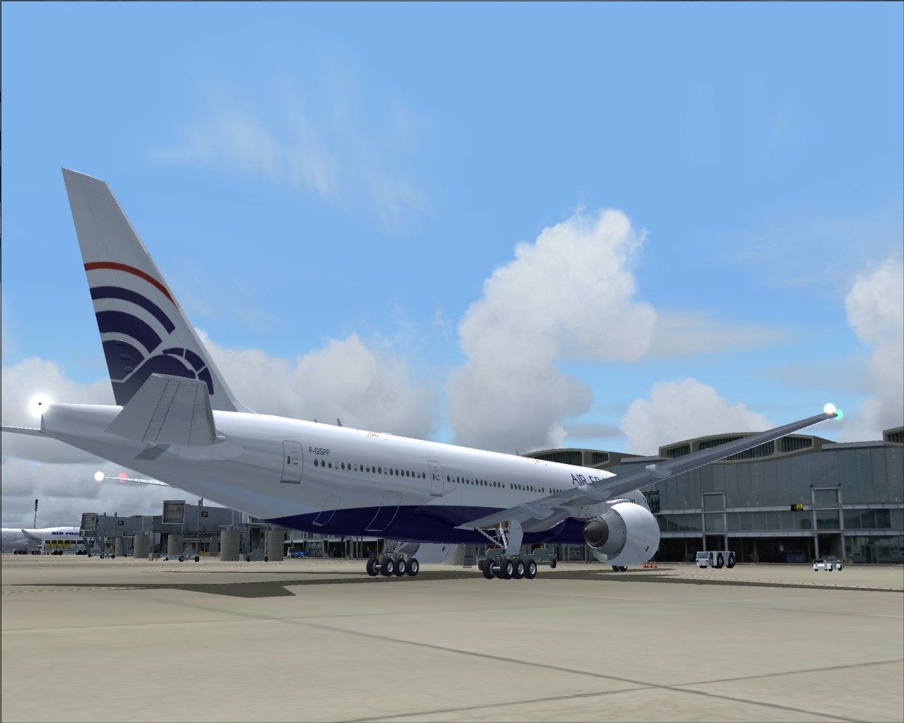 Air France B777-200Er New Color Scheme Panel: Flight Simulator B777-300 Panel Sound: Fligh