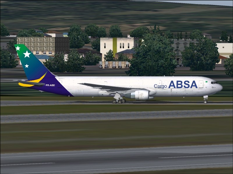 Fs2004 767F Absa New Colour Boeing 767-300F Absa New Colours, Posky V4, Repainted By Crist — 1