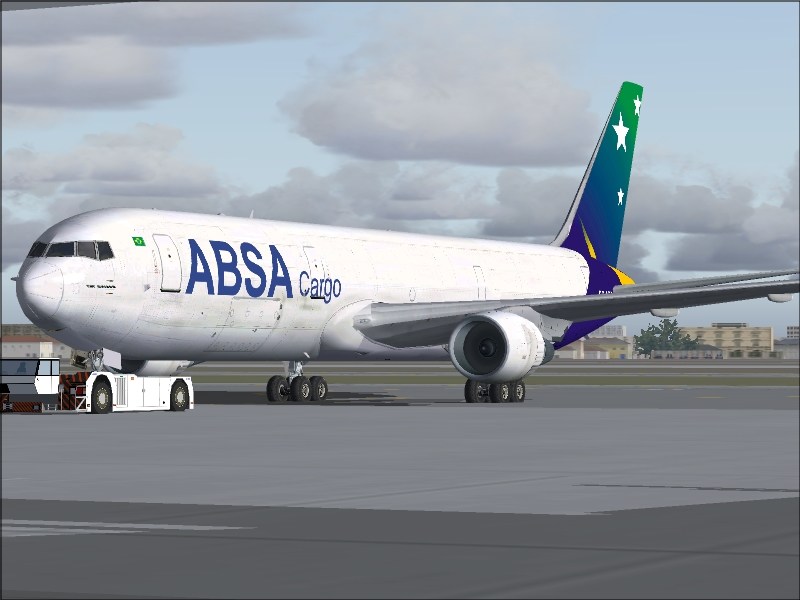 Fs2004 767F Absa New Colour Boeing 767-300F Absa New Colours, Posky V4, Repainted By Crist