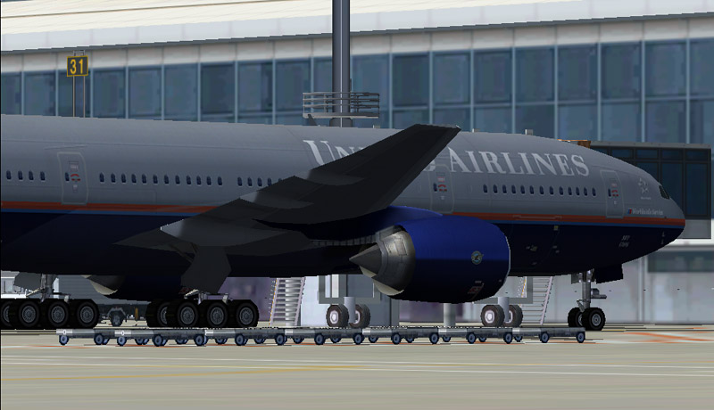 United Airlines Boeing 777-200 -For Wonderful Fspainter V3 Model- Thank You For Download!!