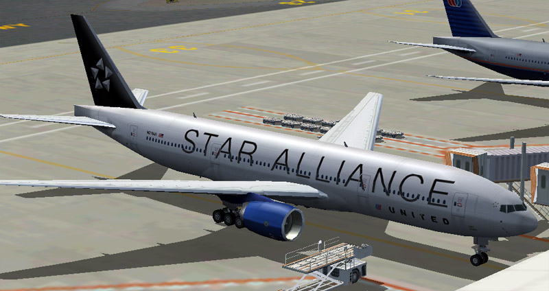 United Airlines Boeing 777-200 -For Wonderful Fspainter V3 Model- Thank You For Download!!