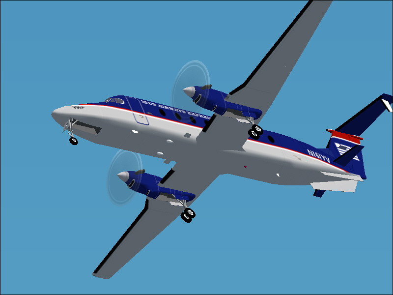 Fs2004 Raytheon/Beechcraft B1900D Us Airways Express The Raytheon/Beechcraft B1900D Airlin