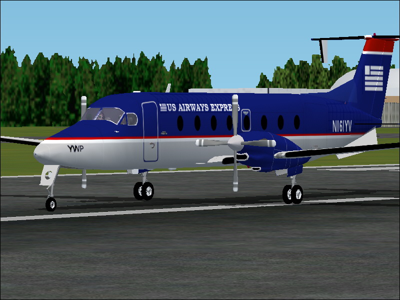 Fs2004 Raytheon/Beechcraft B1900D Us Airways Express The Raytheon/Beechcraft B1900D Airlin