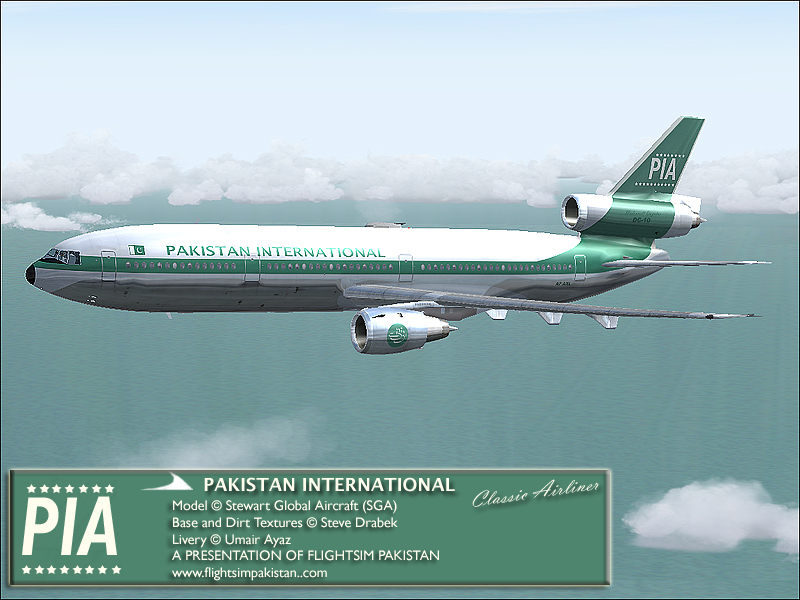 Fs2004 Pakistan Intl Mcdonnell Dogulas Dc-10-30 Registration:ap-Axe — 1
